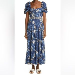 Johanna Ortiz Botanical heritage floral print tiered dress size 4